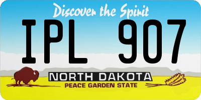 ND license plate IPL907