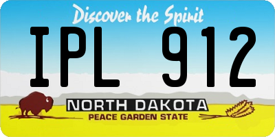 ND license plate IPL912