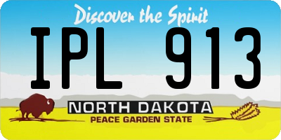 ND license plate IPL913