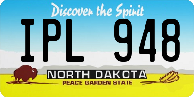 ND license plate IPL948