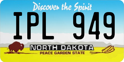 ND license plate IPL949