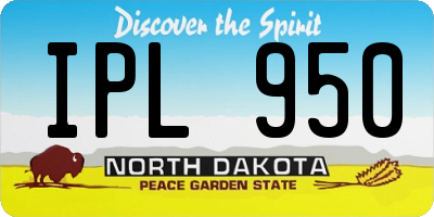 ND license plate IPL950
