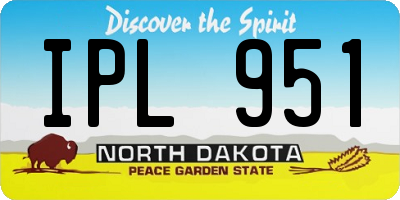 ND license plate IPL951