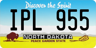 ND license plate IPL955