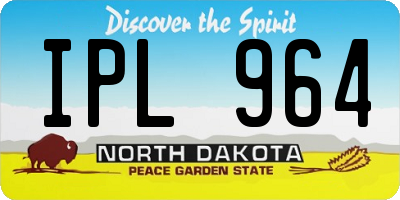 ND license plate IPL964