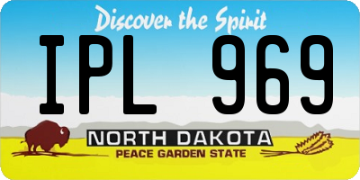 ND license plate IPL969