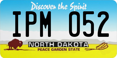 ND license plate IPM052