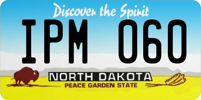 ND license plate IPM060