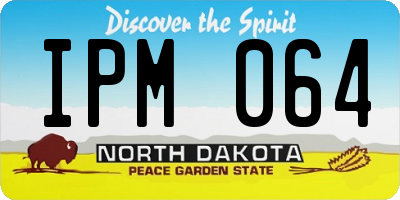ND license plate IPM064