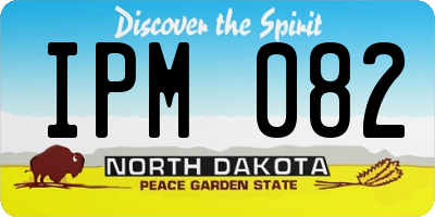 ND license plate IPM082