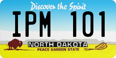 ND license plate IPM101