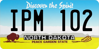 ND license plate IPM102