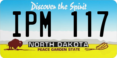 ND license plate IPM117