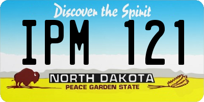 ND license plate IPM121