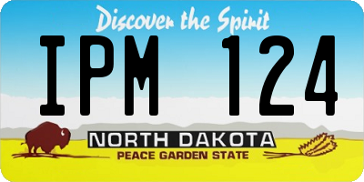 ND license plate IPM124