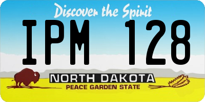 ND license plate IPM128
