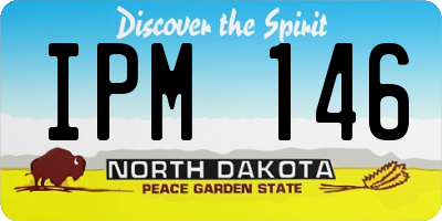ND license plate IPM146