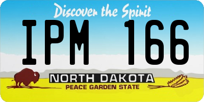 ND license plate IPM166