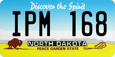 ND license plate IPM168