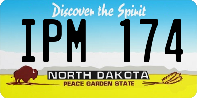 ND license plate IPM174