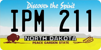 ND license plate IPM211