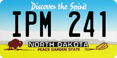 ND license plate IPM241