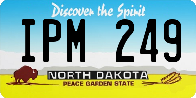 ND license plate IPM249