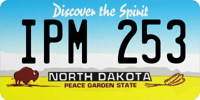 ND license plate IPM253