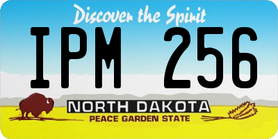ND license plate IPM256