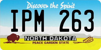 ND license plate IPM263