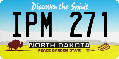 ND license plate IPM271
