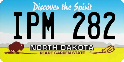 ND license plate IPM282