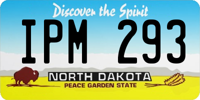 ND license plate IPM293