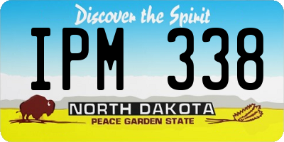 ND license plate IPM338
