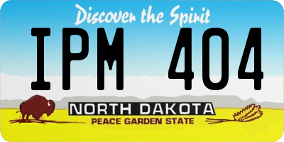 ND license plate IPM404