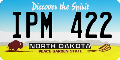 ND license plate IPM422
