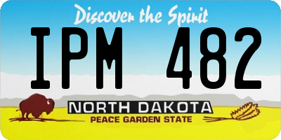 ND license plate IPM482