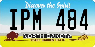 ND license plate IPM484