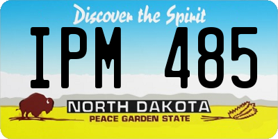 ND license plate IPM485