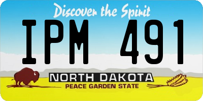 ND license plate IPM491