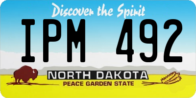 ND license plate IPM492