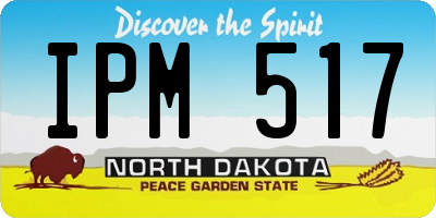 ND license plate IPM517