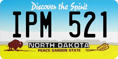 ND license plate IPM521