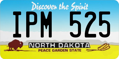 ND license plate IPM525