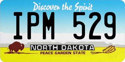 ND license plate IPM529