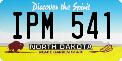 ND license plate IPM541