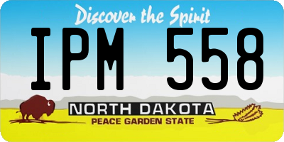 ND license plate IPM558