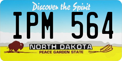 ND license plate IPM564
