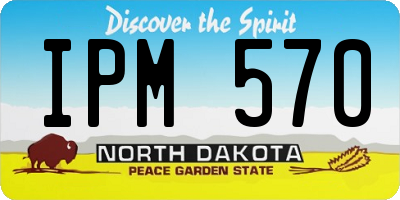 ND license plate IPM570