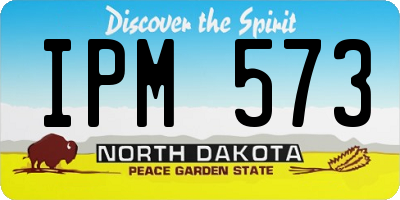 ND license plate IPM573